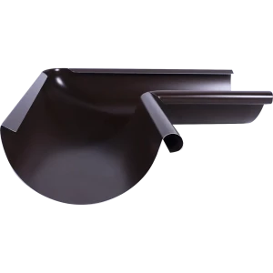 Угол желоба внутренний 90°D125 мм цвет коричневый