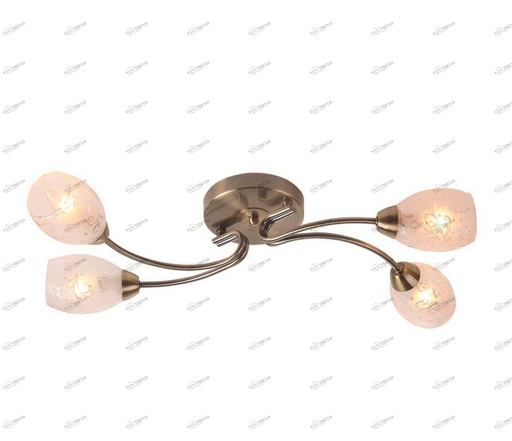 Потолочная люстра IDLamp Carmina 201/4PF-Oldbronze IDLAMP CARMINA 182552 