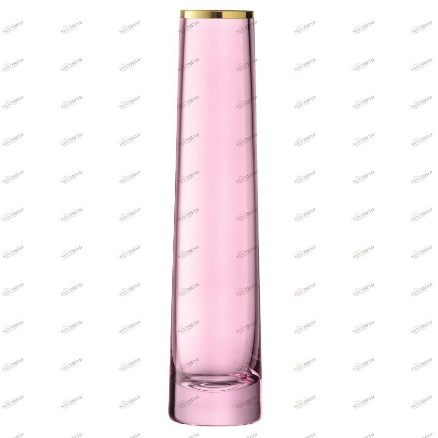 Ваза стеклянная розовая 28 см Sorbet LSA INTERNATIONAL - 253428 Розовый 