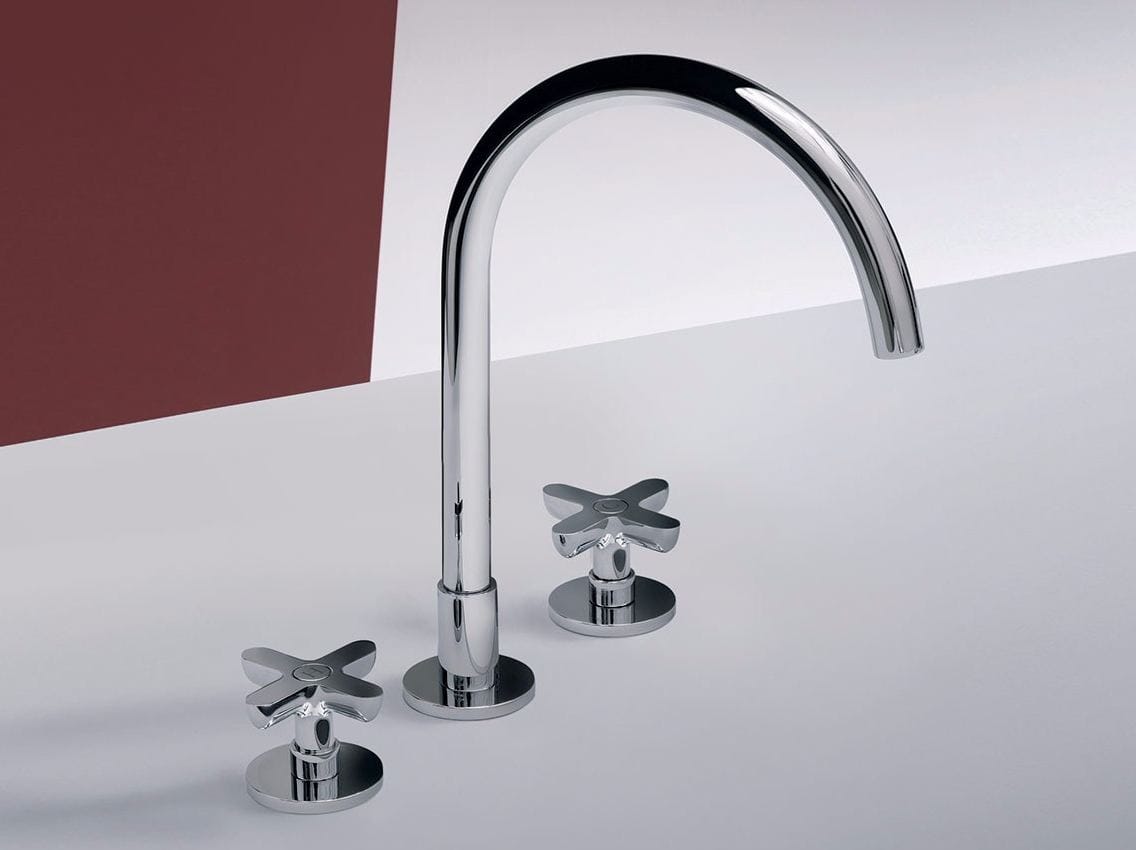 Умывальник с 3 отверстиями для столешницы и стены Fantini Rubinetti Icona Classic ARCH-00002597 - Вид №1