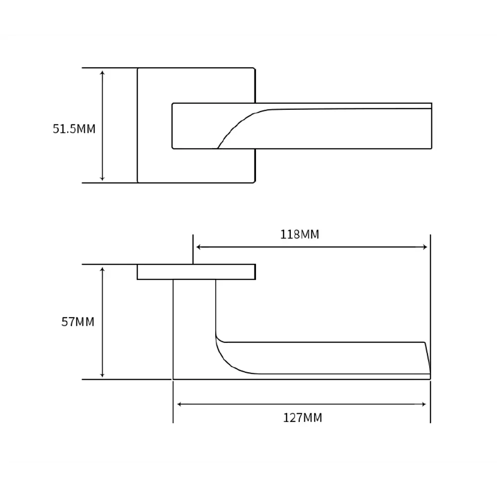 Дверные ручки EDSON EDS-169B-Q2 хром для межкомнатных дверей 85168446 STLM-0059331 - Вид №3
