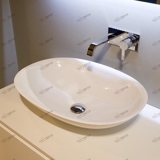 SERVO63 Накладная раковина на столешницу  овальная Antoniolupi 