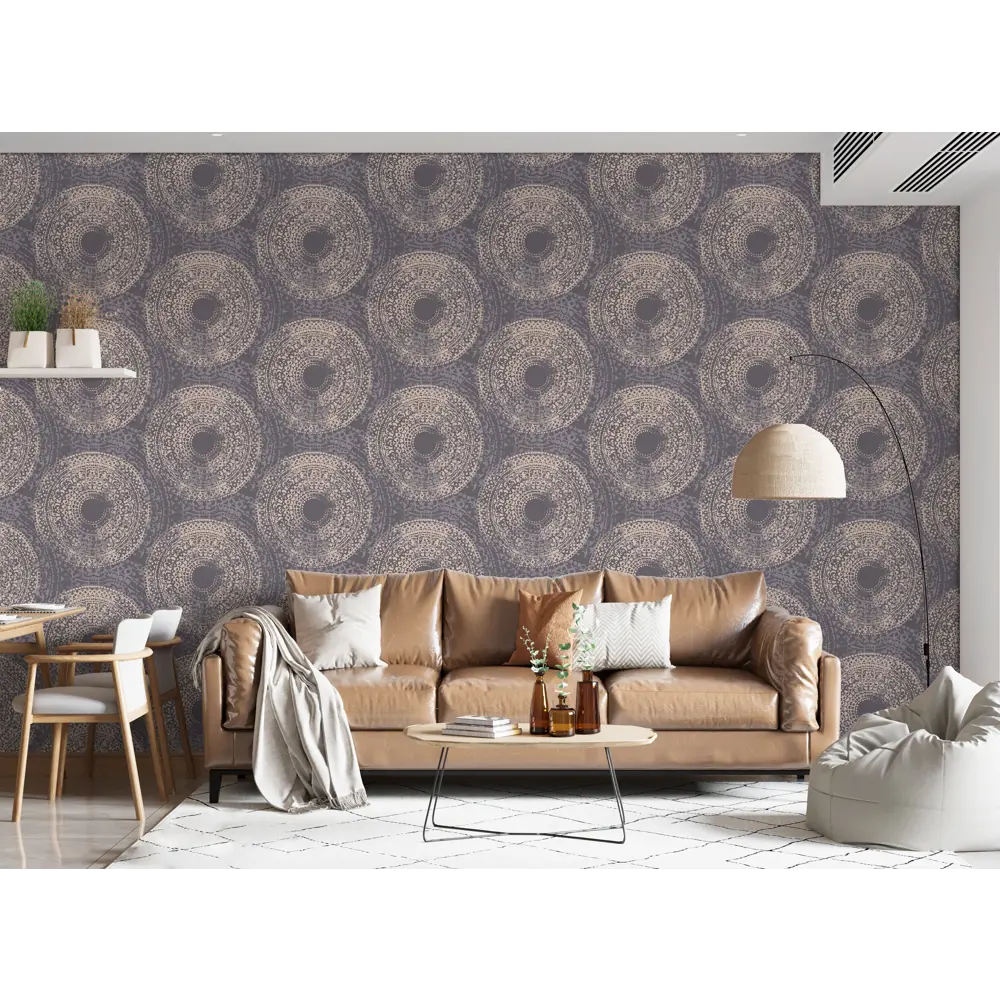 Обои флизелиновые Wallsecret Maya фиолетовые 1.06 м 8901-29 89372711 STLM-2194638 - Вид №4