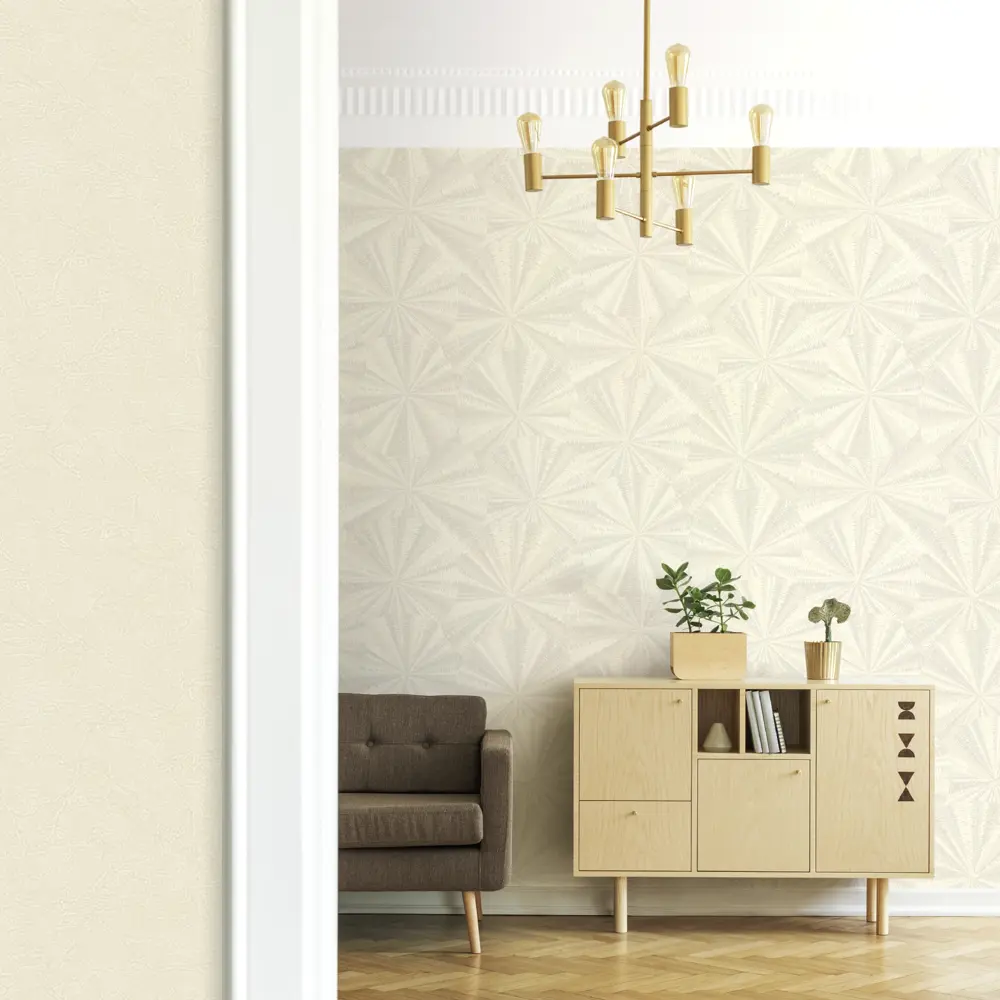Обои флизелиновые Euro Decor Jazz бежевые 1.06 м 7019-01 STLM-2117890 - Вид №3