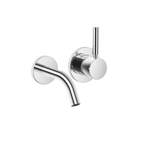 МЕТА Смеситель для раковины однорычажный настенный без донного клапана - Хром 36867660-00