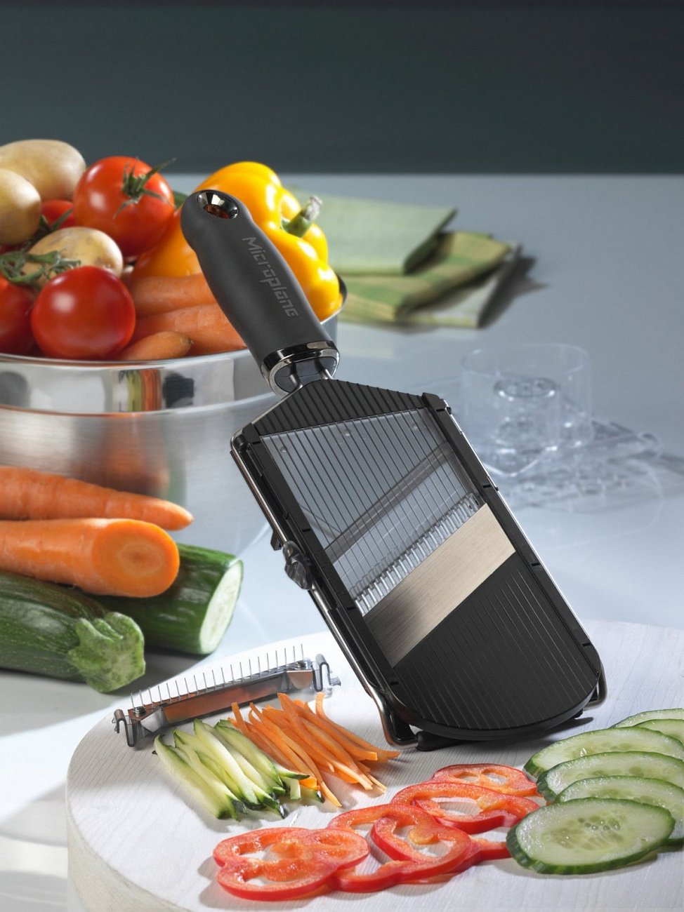 Слайсер для нарезки соломкой со сменной гребенкой черный Specialty MICROPLANE ДИЗАЙНЕРСКИЕ 00-3951954 Черный  - Вид №2