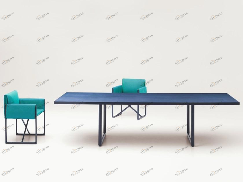 Paola Lenti Прямоугольный обеденный стол из алюминия и дерева Portofino sun-id-1479078