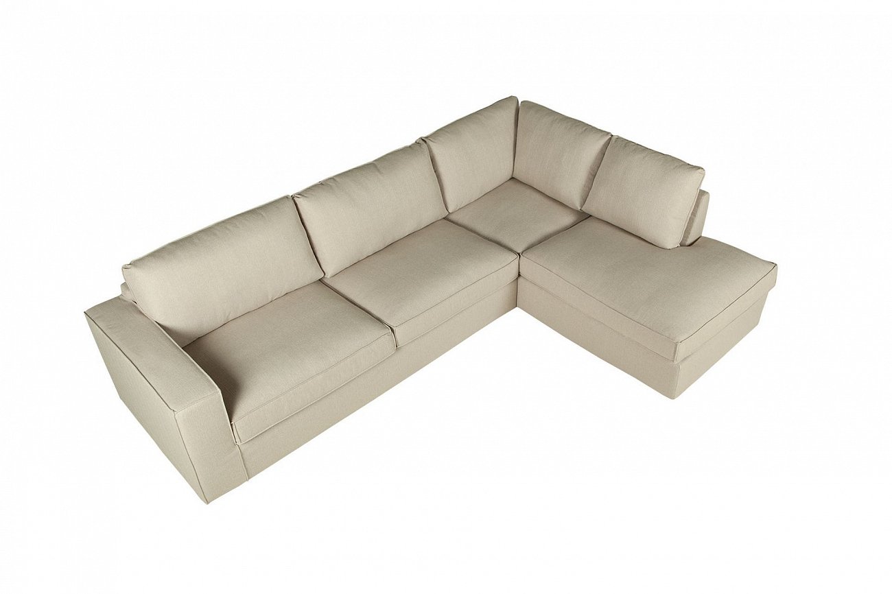 Диван трехместный угловой бежевый Abbe SITS ДИЗАЙНЕРСКИЕ, ABBE 191847 Серый  - Вид №2