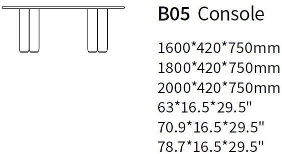 HC28 Cosmo Прямоугольная консоль Bold B05 - Вид №1