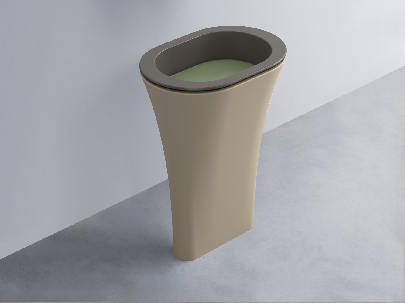AMLA65-FN+AMPILO-AG+AMCOLO-AV Раковина Amedeo Ovale отдельностоящая cielo Enjoy + Amedeo Ceramica Cielo