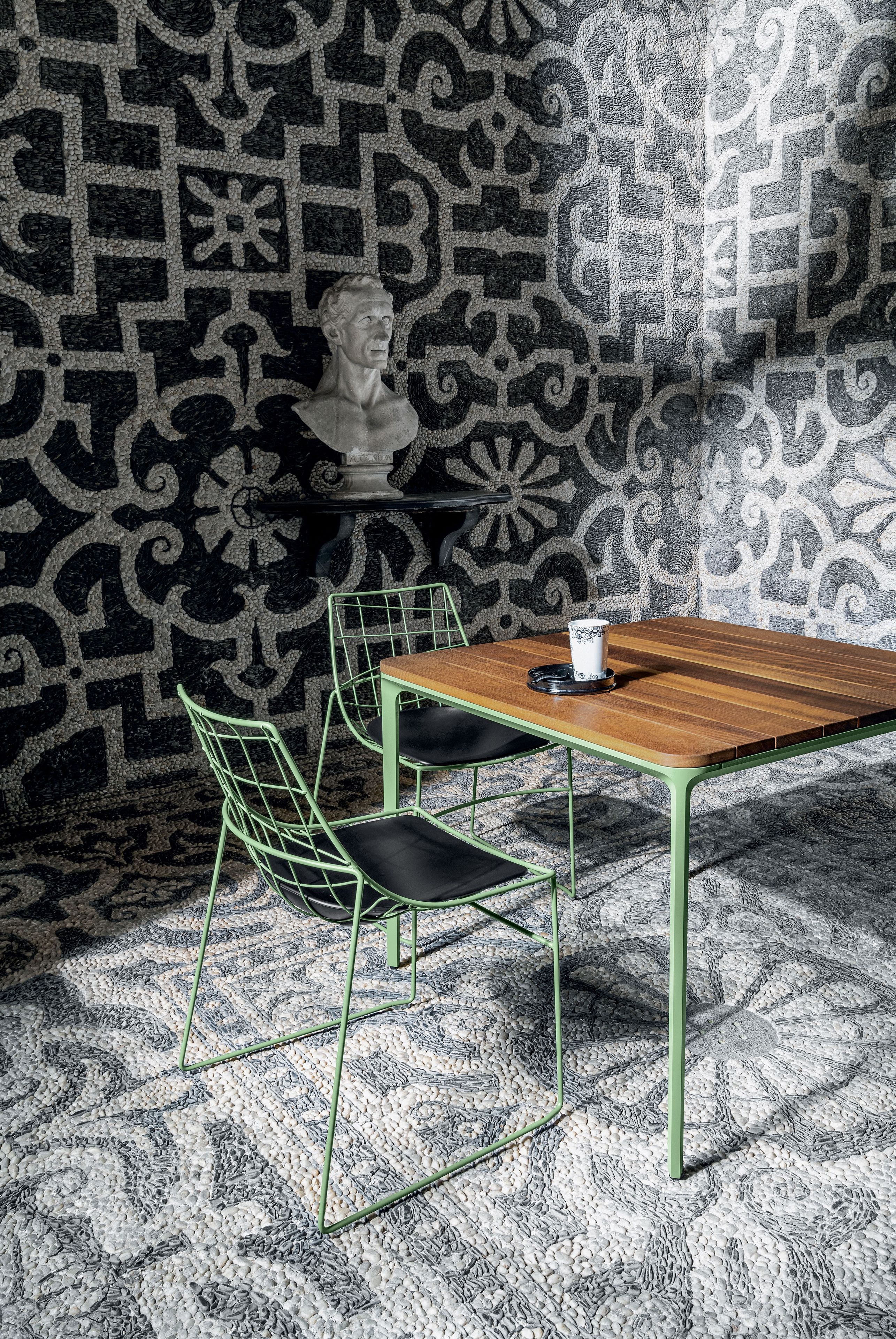 Керамический квадратный садовый стол Sovet Italia тонкий ARCH-00050121