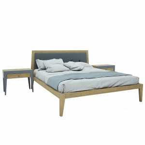 Кровать полутораспальная 140x200 светло-коричневая Fly new BRAGIN DESIGN ДИЗАЙНЕРСКИЕ 256408 Бежевый