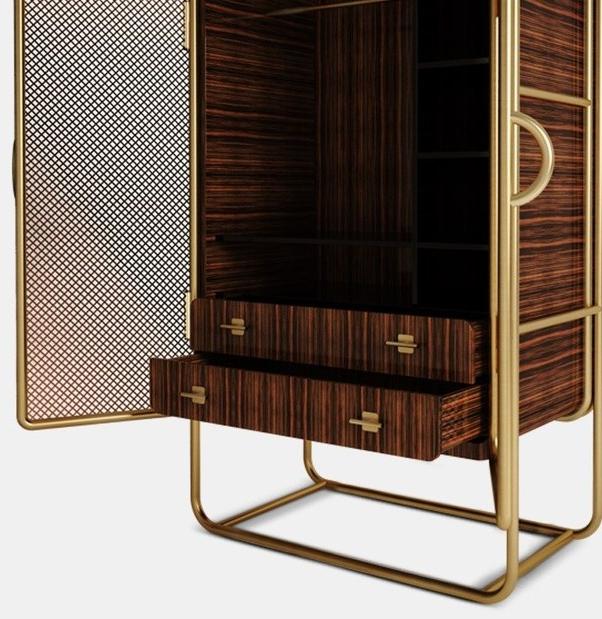 Porustudio Шкаф черного дерева с комодом sun-id-1476580 - Вид №3