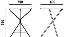 Adico Круглый складной металлический стол sun-id-1489810 - Вид №3