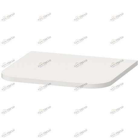 HP030003939 Happy D.2 Plus Верхняя панель для шкафчика Скандинавский белый шелковисто-матовый лак Duravit