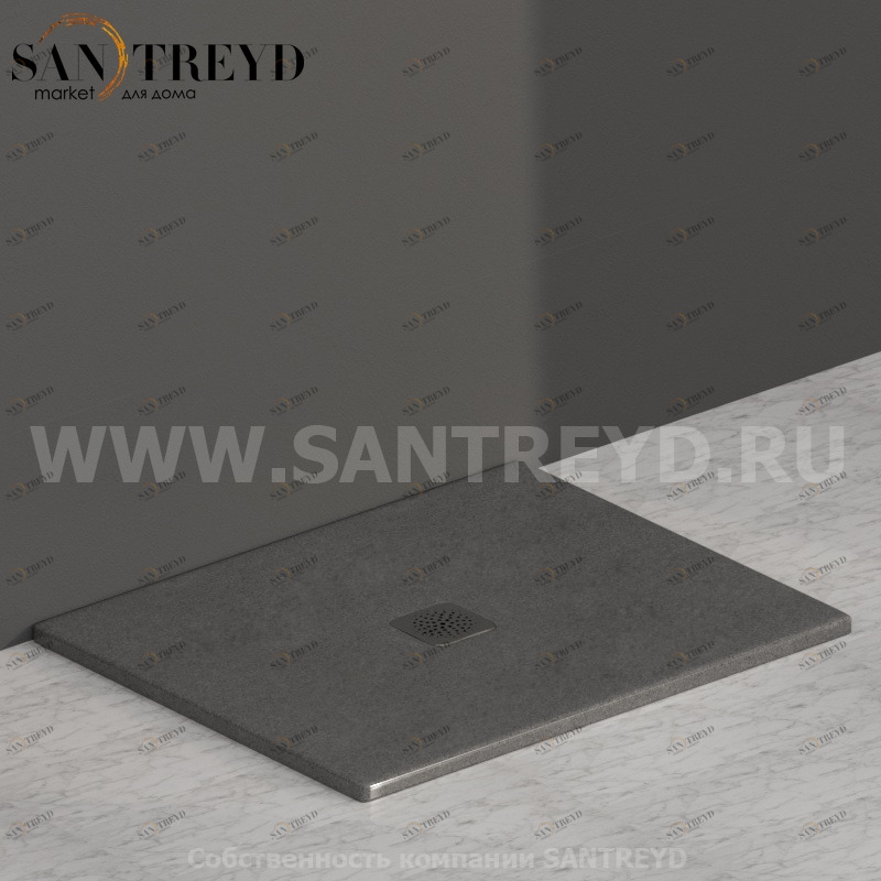 DT100PG Душевой поддон 100x80 керамический Globo Ceramica Globo DOCCIATRE