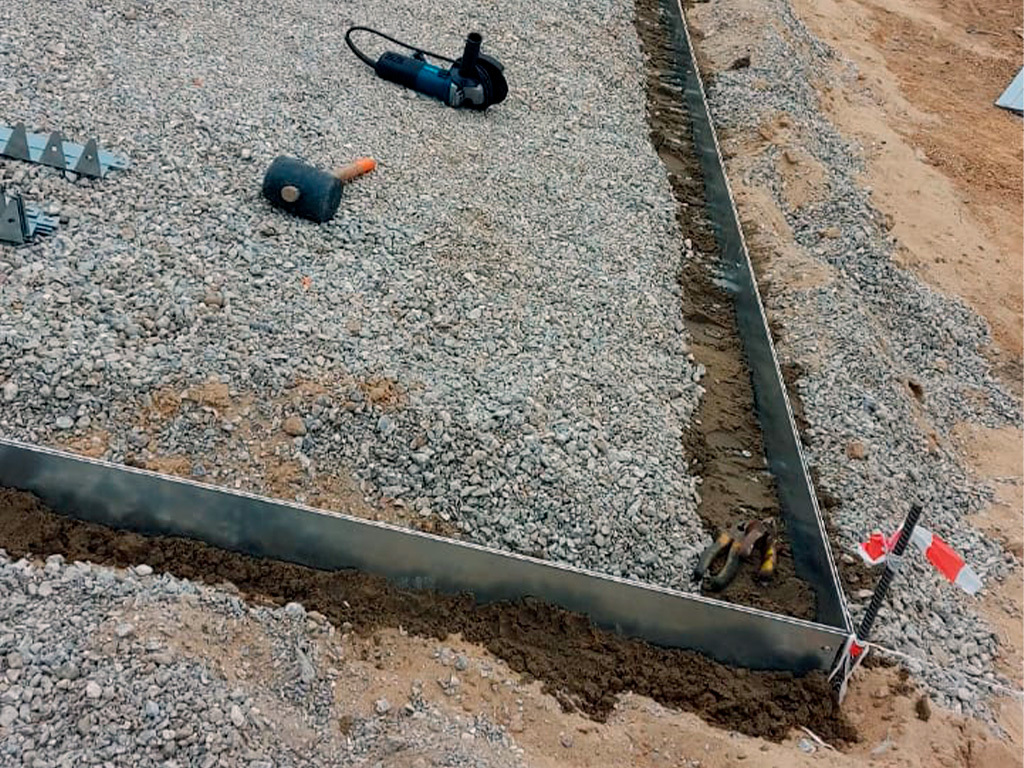 Металлический бордюр 1200*50*45*1,5 компл. ГеоПластБорд GPBST-19 - Вид №16