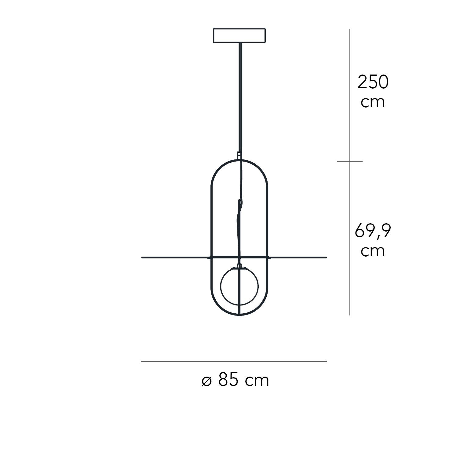 Металлический подвесной светильник FontanaArte Setareh ARCH-00148235 - Вид №7
