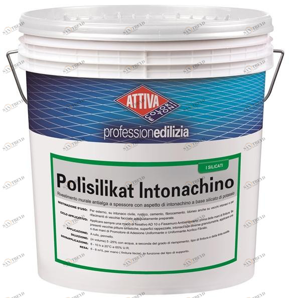 ATTIVA Покрытие для толстых стен на основе полисиликатов калия Smalti e pitture sun-id-1482197