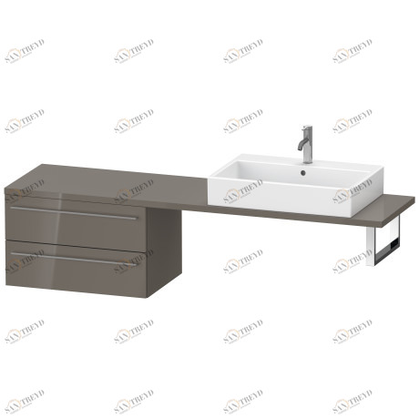 XL544808989 Шкафчик для компактной консоли X-Large #XL5448 700 x 478 мм Фланелево-серый глянцевый лак Duravit