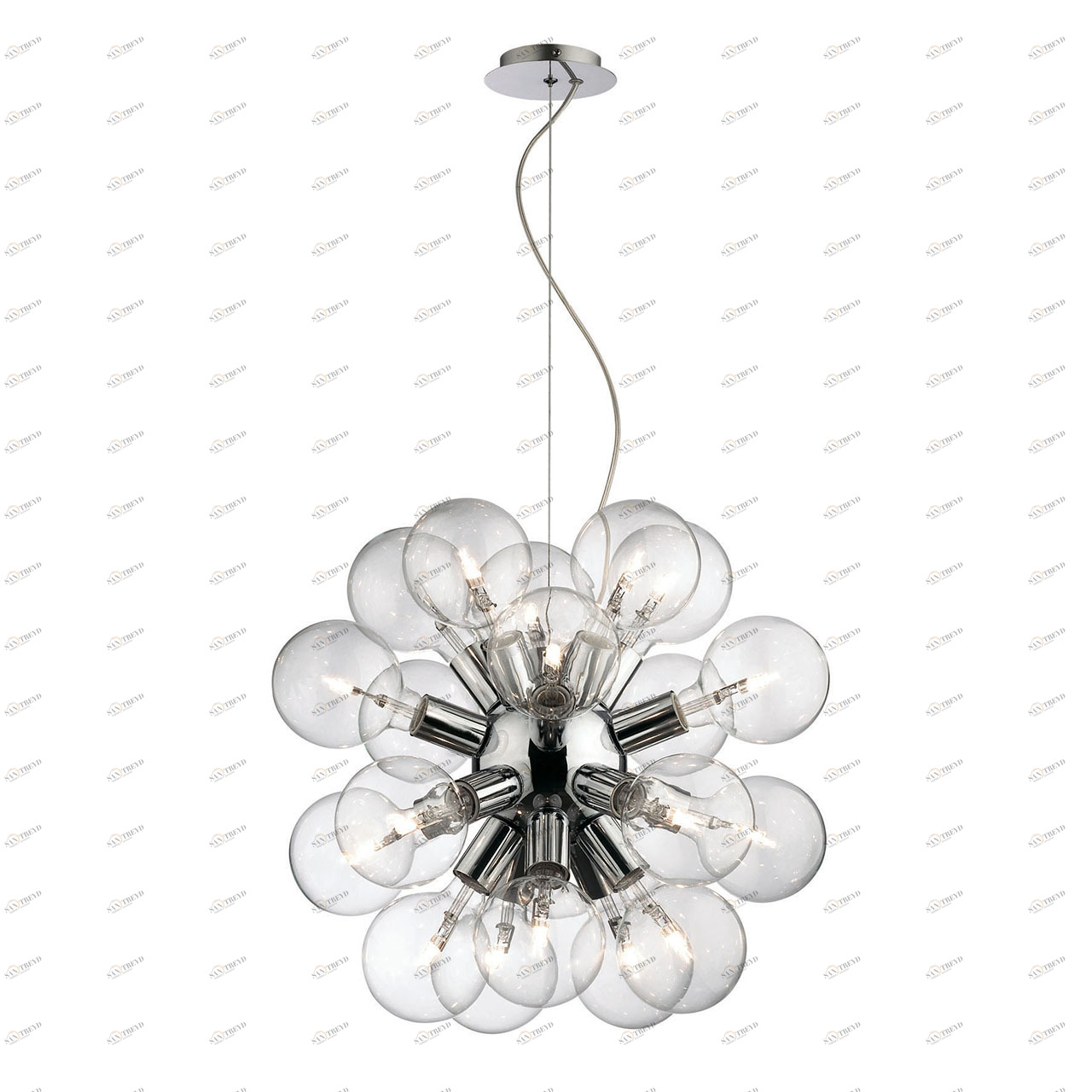 Подвесная люстра Ideal Lux Dea SP20 IDEAL LUX ДИЗАЙНЕРСКИЕ, DEA, ШАР 057325 Хром 