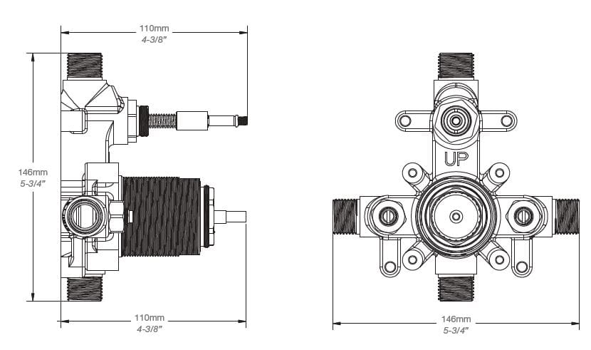 Встраиваемый корпус для смесителя BARIL RVA-9152-00 ARCH-00033867 - Вид №2