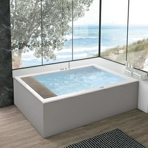 Ванна угловая MINERVA INDOOR 200 см с гидромассажем 2MNA4D4