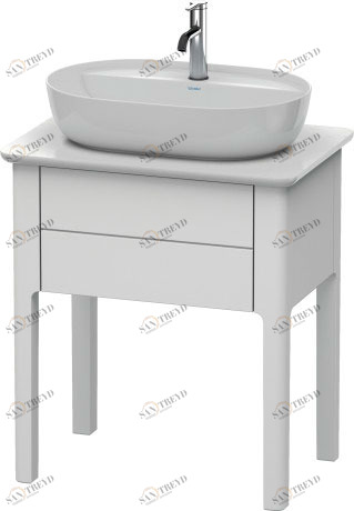 LU956003636 Luv Тумбочка для консоли напольная Белый шелковисто-матовый лак Duravit