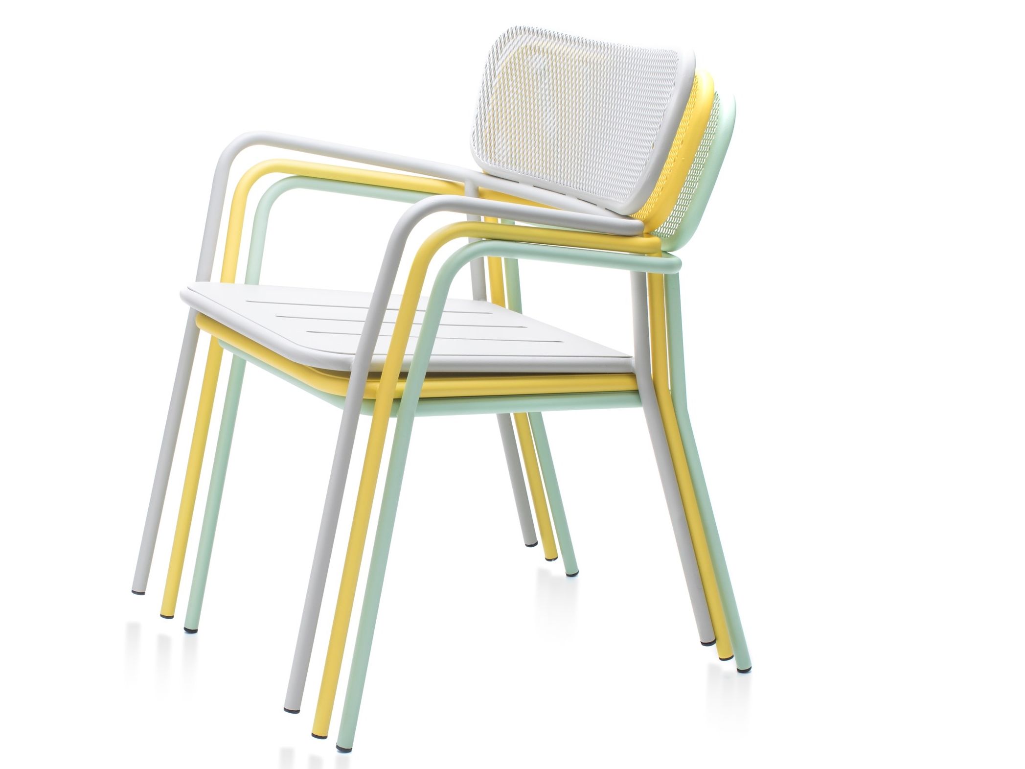 Металлический штабелируемый садовый стул с подлокотниками Garda Furniture Тотем ARCH-00058006 - Вид №8