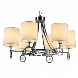 Люстра KM0843P-6 от Delight Collection белая/ хром DELIGHT COLLECTION ДИЗАЙНЕРСКИЕ 247063 Белый