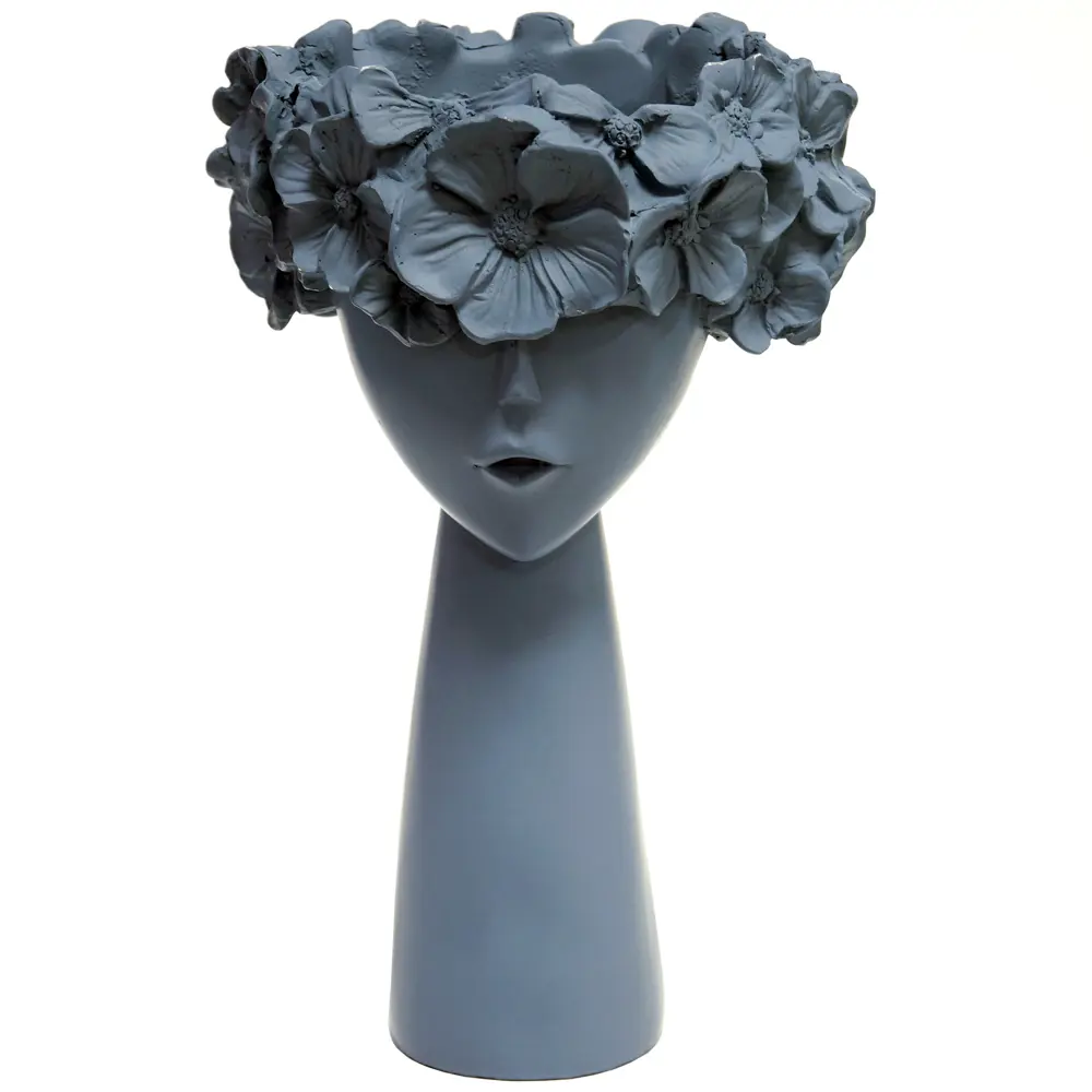 Ваза фигурная Дана гипс цвет серый 28 см EVIS STLM-2099037 - Вид №1