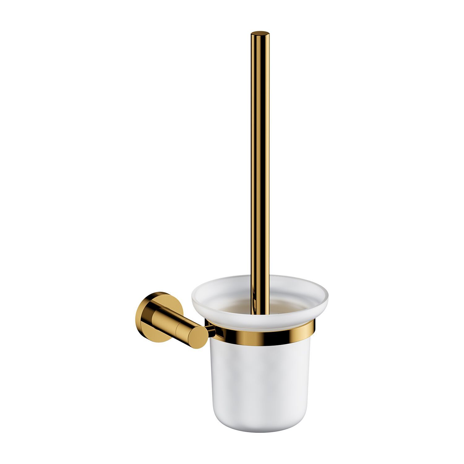 Латунная и стеклянная настенная туалетная щетка OMNIRES MODERN PROJECT MP60620 ARCH-00149050 - Вид №1