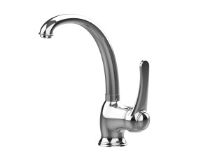 Однорычажный кухонный смеситель с поворотным изливом