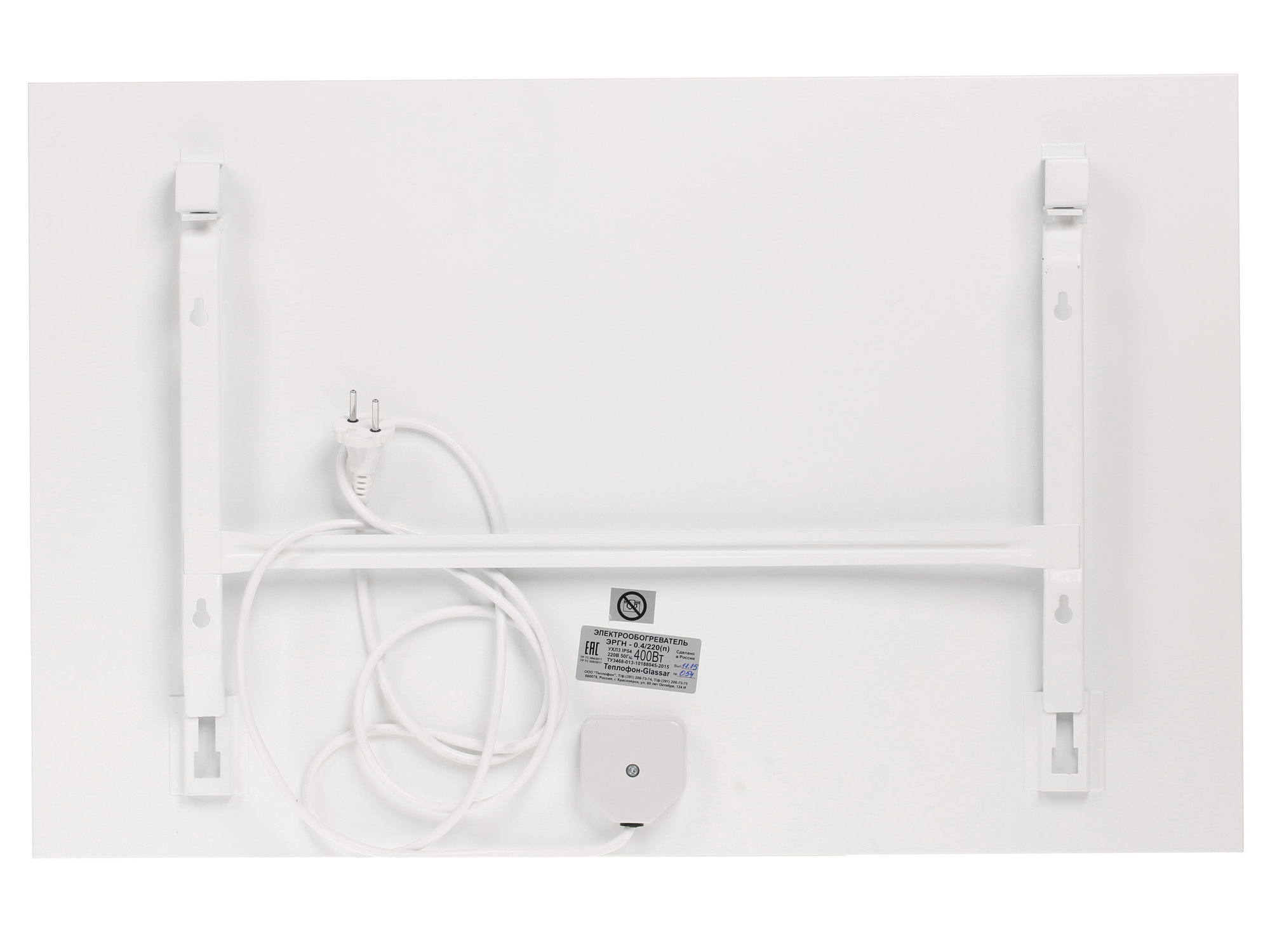 1042246 Инфракрасный обогреватель Теплофон ЭРГН-0.4 Glassar STDN-0151331 - Вид №4