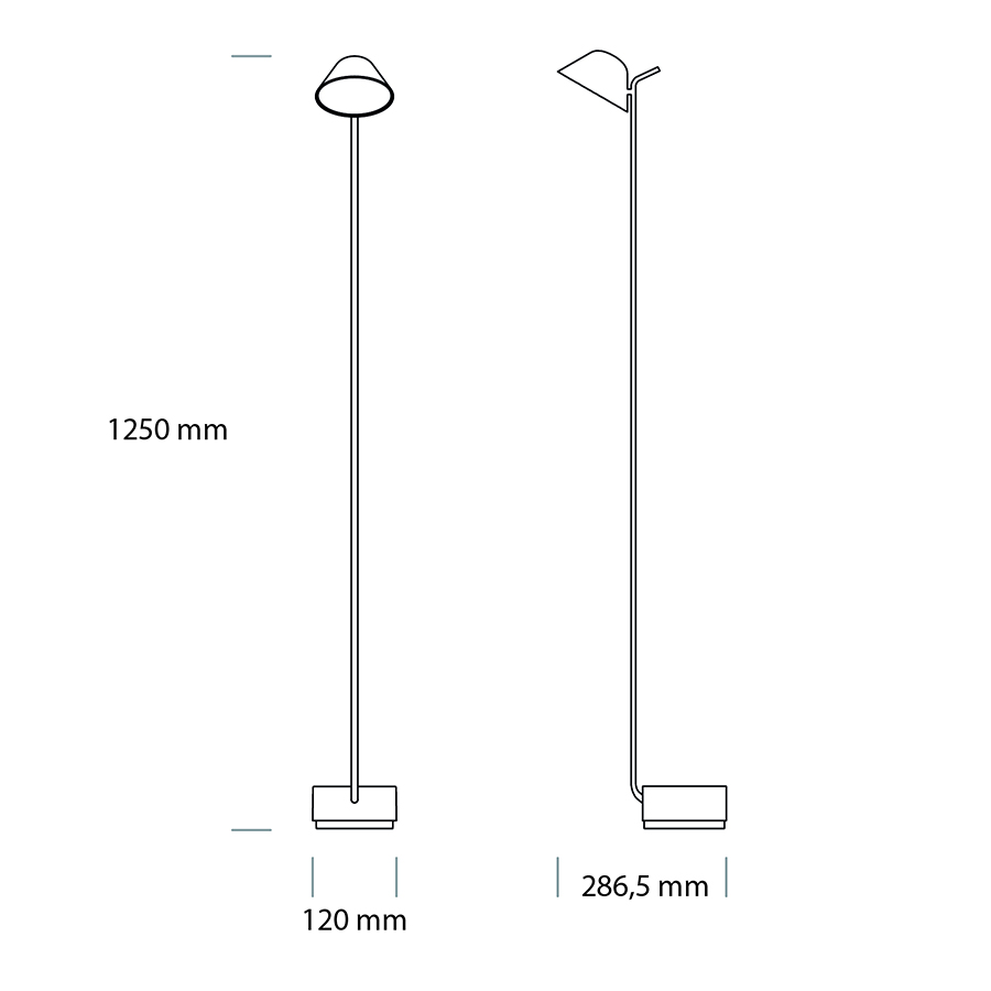 1320639 MENU Торшер Peek Белый с порошковым покрытием  - Вид №4