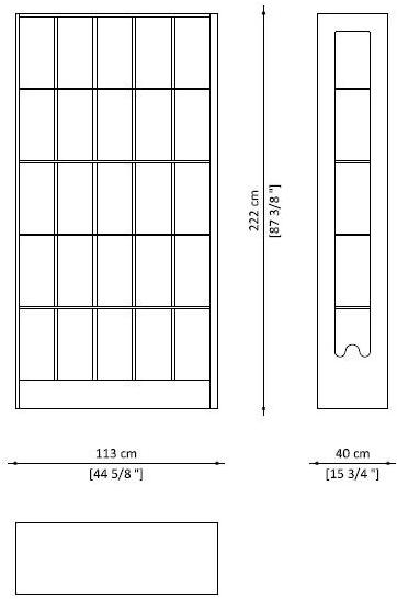 Paolo Castelli Открытый книжный шкаф в мдф sun-id-1484800 - Вид №5