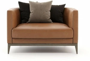 Laskasas Кожаное кресло с подлокотниками  Lk4429