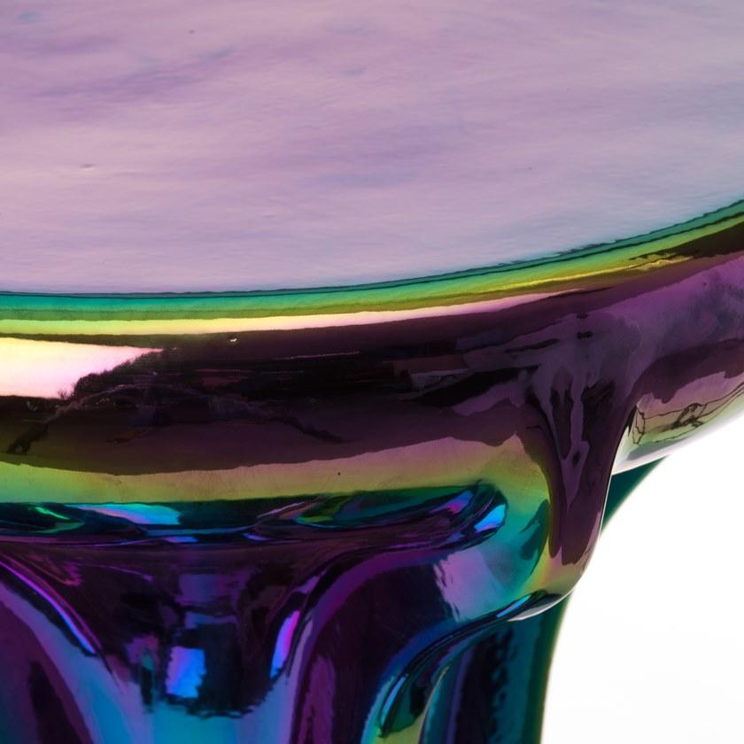 Pols Potten Низкий табурет из глазурованного керамогранита Oily 240-030-024  - Вид №3