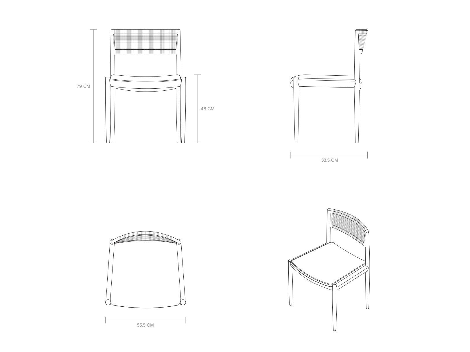 Мягкий стул из тикового дерева Phantom Hands Tangāli ARCH-00042099 - Вид №7