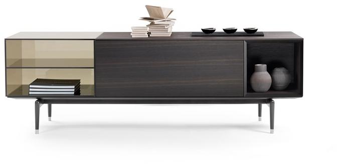 Flexform Комод из дерева и стекла с откидными дверцами sun-id-1467490 - Вид №4