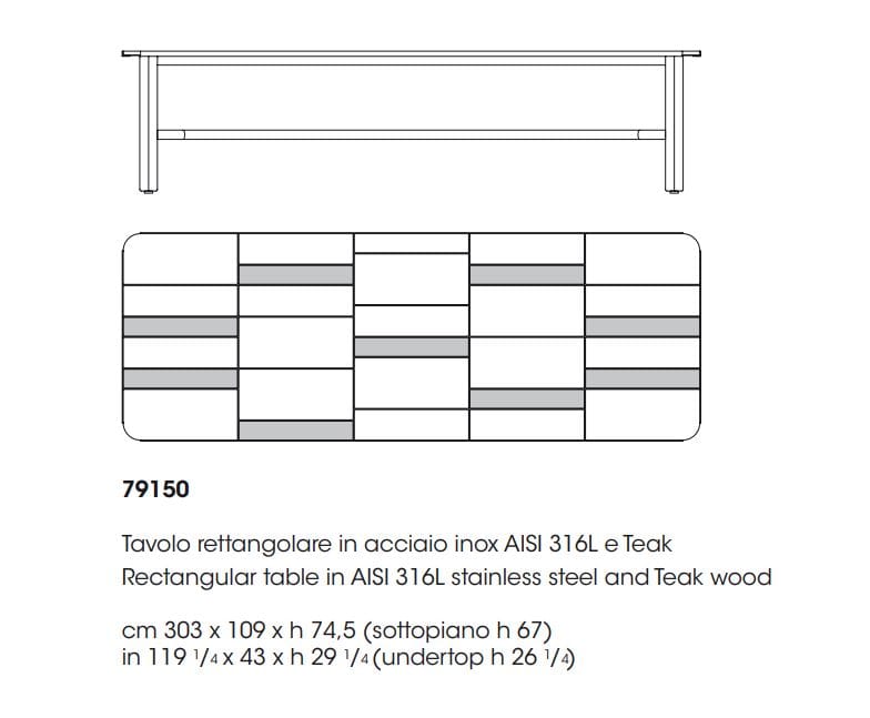 Садовый стол из лавового камня Giorgetti Moorea ARCH-00125779 - Вид №5
