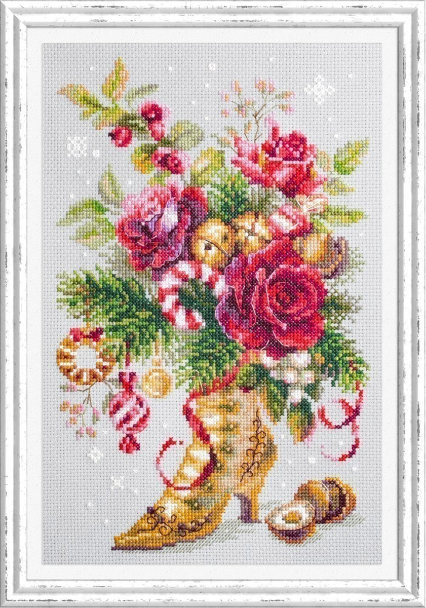 100-270 Рождественский сюрприз Набор для вышивания Чудесная Игла 17 х 27 см Чудесная игла 