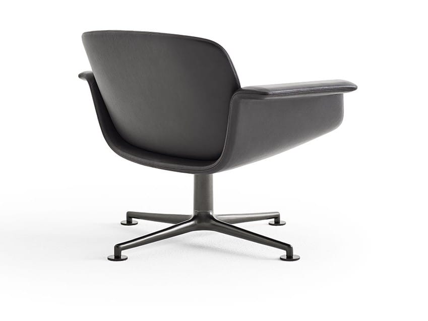 Кожаное вращающееся кресло с подлокотниками Knoll ARCH-00122898 - Вид №1