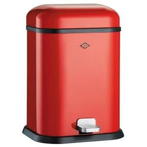 Бак для мусора с педалью Single Boy, прямоугольный, 13 л, красный