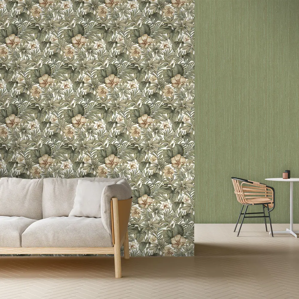 Обои флизелиновые Erismann Adele зелёные 1.06 м 6131-5 STLM-2049591 - Вид №2
