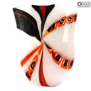 4681 ORIGINALMURANOGLASS Ваза Баттерфлай - Афро Челотто - муранское стекло OMG 12 см
