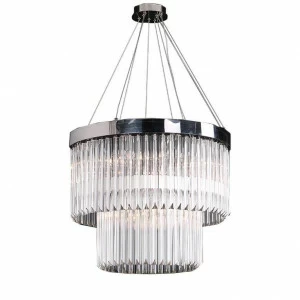 Люстра хрустальная подвесная хром круглая 16 ламп Newport 10186/C NEWPORT ДИЗАЙНЕРСКИЕ 00-3834261 Прозрачный;хром