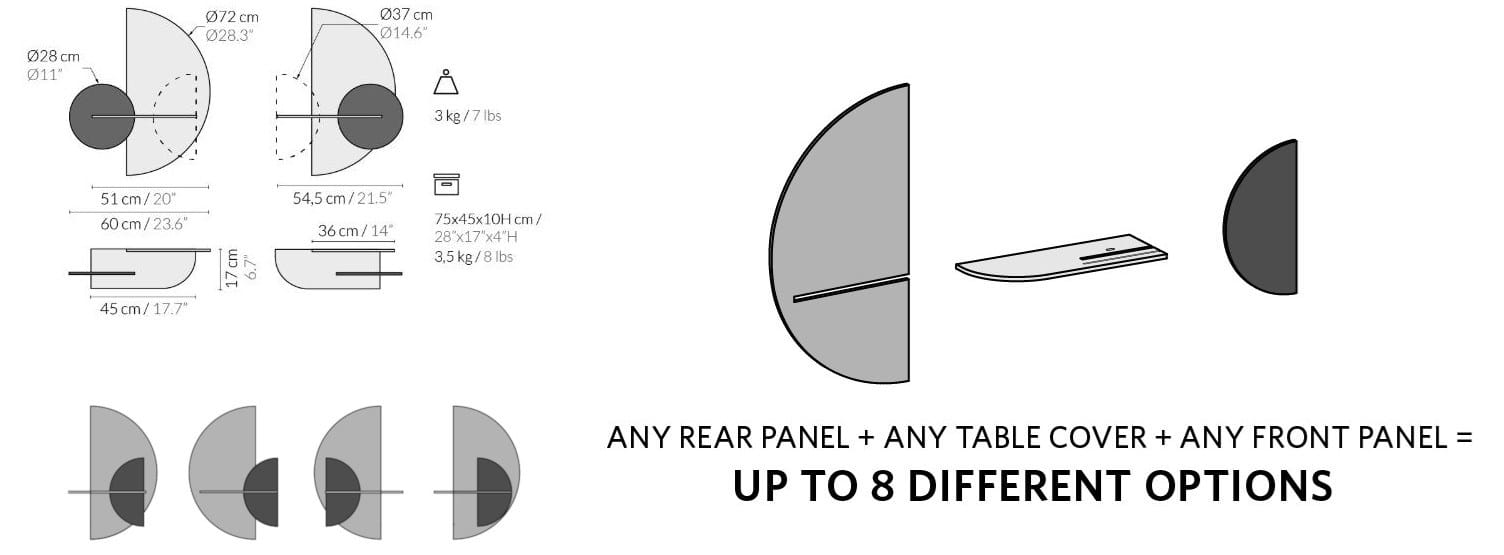 Деревянная полка со скрытым отсеком для хранения Woodendot Alba ARCH-00121829 - Вид №4