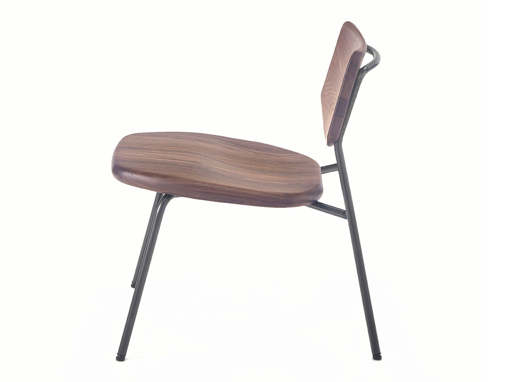 Штабелируемое кресло из нержавеющей стали и дерева BassamFellows труба ARCH-00116202 - Вид №2