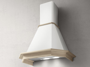 EMERALD WH/A/90 T.GREZZO - PRF0041890B Вытяжка / тип купольная, мощность 650 м3, ширина 90 см, белый не тонированный карниз Elica